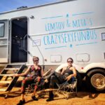 Melissanthi Mahut Instagram - Throwback to two glitter lizards basking in the sun between takes. An honour to have roasted in designer leather next to you @thatdanstevens 🦎