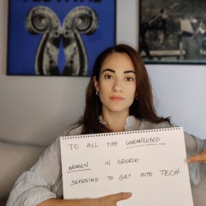 Melissanthi Mahut Instagram - * Lets get more women in tech *

Women In Tech Program 
-	Social Hackers Academy is a non-profit organization that offers IT courses for people within vulnerable groups like refugees, migrants, or unemployed people. 
-	At the moment, SHA is developing a program called Women In Tech powered by INCO Academy and supported by Google.org and Coursera. 
	The goal of the course is to help bridge the gender gap in the Technology sector. 
-	There are 130 fully-funded scholarships for unemployed women living in Greece. The course will be taught online in English, with the support of a mentor. It will start in June and will last 6 months. 
-	The application process finishes at the end of the month. 

@socialhackersacademy

Info: 

https://socialhackersacademy.org/women-in-greek-tech/

To apply: 

https://podio.com/webforms/26014424/1950910