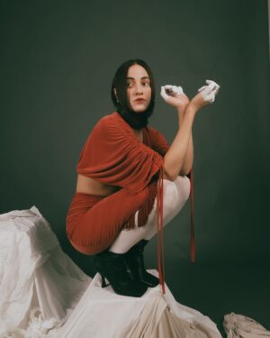 Melissanthi Mahut Instagram - Weird. Days. 
Weird. New. Ways.

Styled by @mariavarvaravv 
Click by @moreasinc 
Makeup by @eveestenzia 
Hair by @crispantelidis