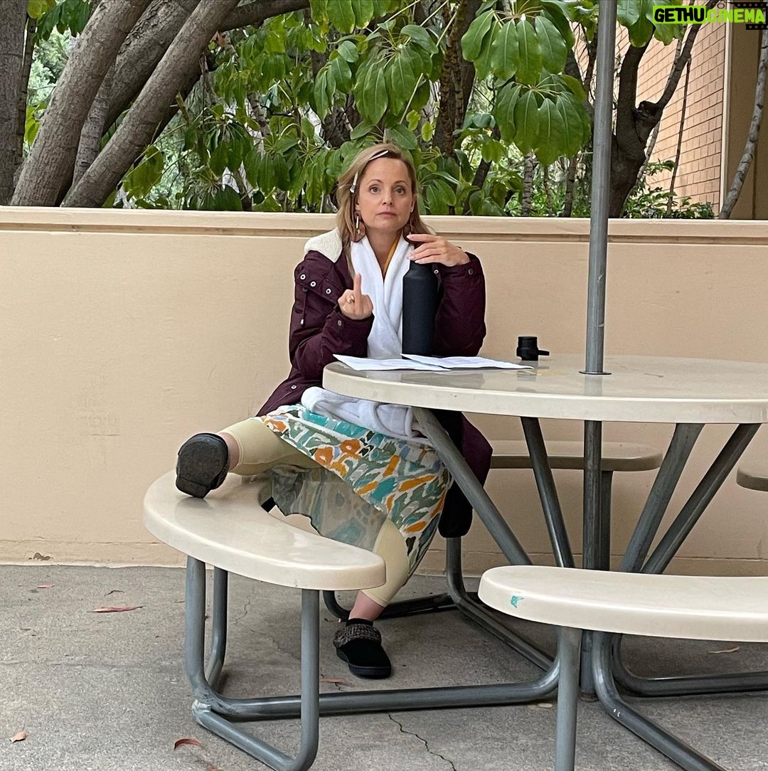 Mena Suvari Instagram - Another successful day on set. Thanx @mandyladdu for capturing the moment. 🎀 #SetLife #FilmFam #WorkingMamaLife #LivingInTheGratitude