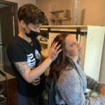 Mena Suvari Instagram – Always judging my greys. 🎀 @lydiamorales.mua #SetLife #HairMakeup