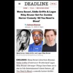 Mena Suvari Instagram - So proud to be part of this awesome cast/crew and cannot wait to share more! What a dream to be able to play a role you’ve always wanted and get to meet/work with some of the most incredible and epic talent-cast and crew ❤️💪🏼✨ I feel so blessed to have found new family and cannot wait to post more. ✨🧟‍♀️🧟‍♂️🐢🤮💀✨ #AllYouNeedIsBlood