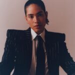 Mette Towley Instagram - @portermagazine Trend Report is live. :) These POWER suits got me feeling grown and handsome. x I spoke with @kara.kia about how I love to express myself(s) through fashion and performance. . . the METTENARRATIVE EP comes out this Friday, September 22nd. 🖤 📷 @olivialifungula Hair @laurainebailey Makeup @lucywearing_makeup Nails @robbietomkins