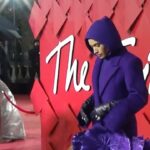 Mette Towley Instagram - PURPLE RAIN! @theofficialpandora #FASHIONAWARDS @britishfashioncouncil the opulence is real! lab grown diamonds by @theofficialpandora and @robertwun couture DARLING!!! purple gloves by @paularowangloves are a superb stun! styled by @sandrarayso makeup @aimeetwistartistry hair @laurainebailey images by @beccascarletw @zacmahrouche