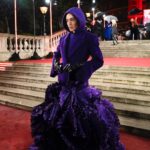 Mette Towley Instagram - PURPLE RAIN! @theofficialpandora #FASHIONAWARDS @britishfashioncouncil the opulence is real! lab grown diamonds by @theofficialpandora and @robertwun couture DARLING!!! purple gloves by @paularowangloves are a superb stun! styled by @sandrarayso makeup @aimeetwistartistry hair @laurainebailey images by @beccascarletw @zacmahrouche