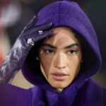 Mette Towley Instagram - PURPLE RAIN! @theofficialpandora #FASHIONAWARDS @britishfashioncouncil the opulence is real! lab grown diamonds by @theofficialpandora and @robertwun couture DARLING!!! purple gloves by @paularowangloves are a superb stun! styled by @sandrarayso makeup @aimeetwistartistry hair @laurainebailey images by @beccascarletw @zacmahrouche