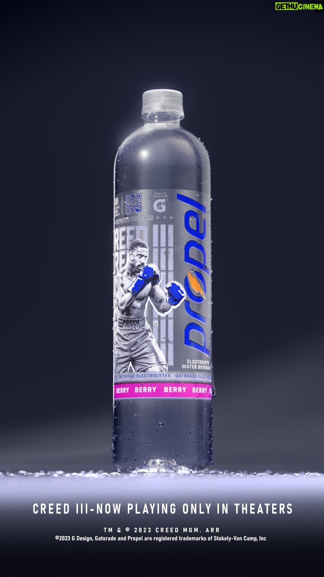 Michael B. Jordan Instagram - Knock out your thirst with Propel x Creed III #ad