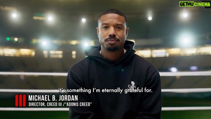 Michael B. Jordan Instagram - The first sports movie to be shot on IMAX cameras.   Experience #Creed3 in theaters and in IMAX 03.03.23 #FilmedForIMAX
