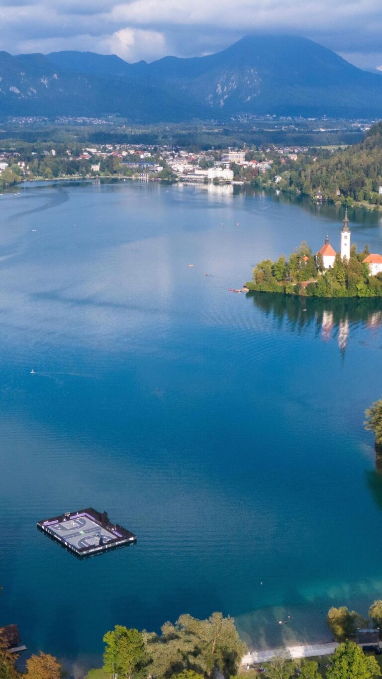 Michael Jordan Instagram - Have you ever hooped on a lake? Brought those dreams to reality with the Luka 2 'Lake Bled'.