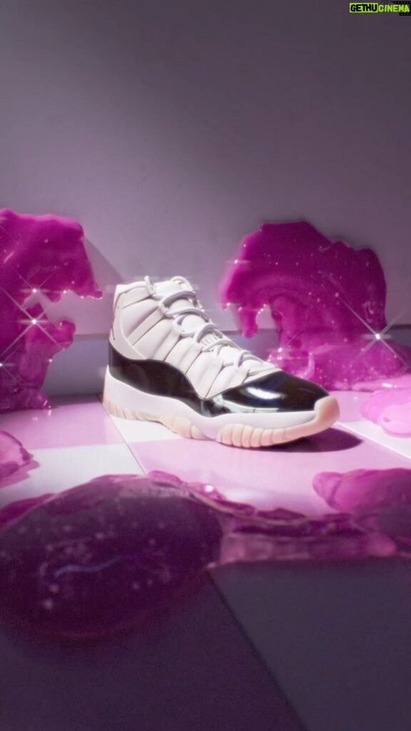 Michael Jordan Instagram - Air Jordan 11 ‘Neapolitan’. Designed for women and girls, the timeless silhouette gets a dreamy new look with pops of Atmosphere Pink and Velvet Brown. Link in bio to get notified.