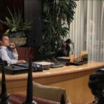 Michael Mealor Instagram - The CEO chair at Jabot is as comfy as it looks! #theyoungandtherestless