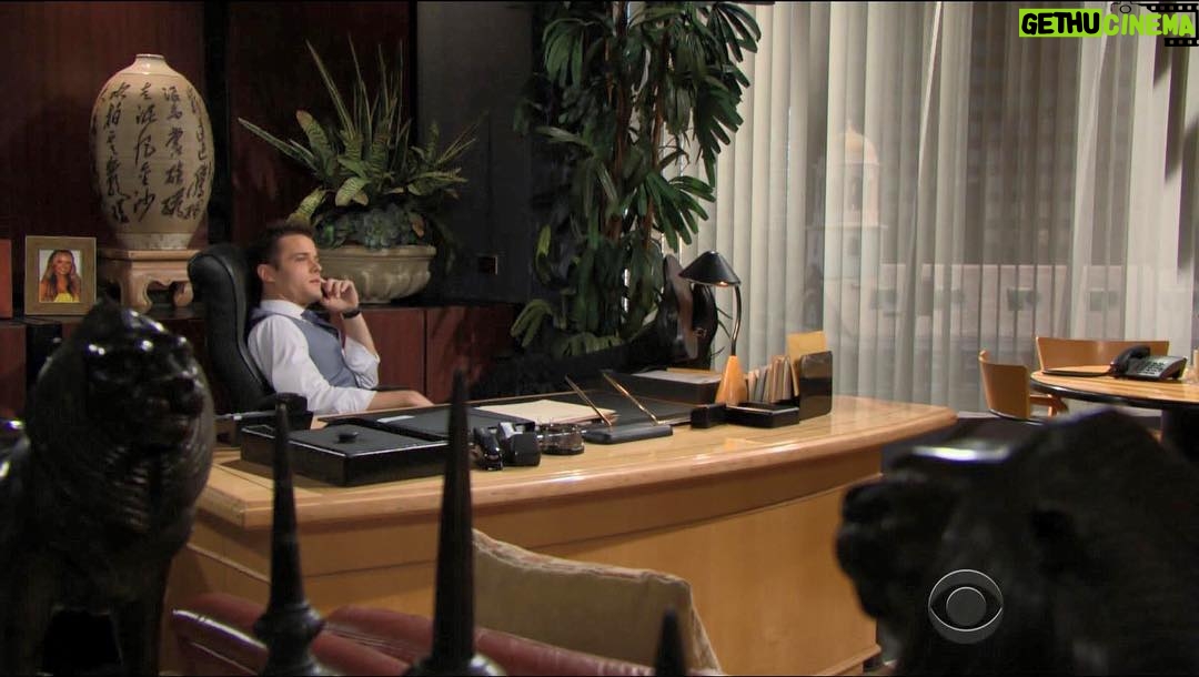 Michael Mealor Instagram - The CEO chair at Jabot is as comfy as it looks! #theyoungandtherestless