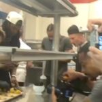 Michael Voltaggio Instagram - jersey swaps and sous chef props retro @mandalaybay thank you @taeadams for stopping by and teaching us a few things…