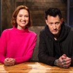 Michael Voltaggio Instagram - another day at the office… Premiering @foodnetwork Thursday, August 17th at 9pm- “Shock, Awe and Shakshuka” Chef Michael Voltaggio and actress @elliekemper bring the pain as chefs Travis McGinty and Suzanne Vizethann crack more than a few eggs in their quest to take down @bobbyflay