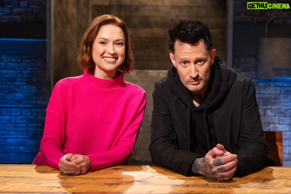 Michael Voltaggio Instagram - another day at the office… Premiering @foodnetwork Thursday, August 17th at 9pm- “Shock, Awe and Shakshuka” Chef Michael Voltaggio and actress @elliekemper bring the pain as chefs Travis McGinty and Suzanne Vizethann crack more than a few eggs in their quest to take down @bobbyflay
