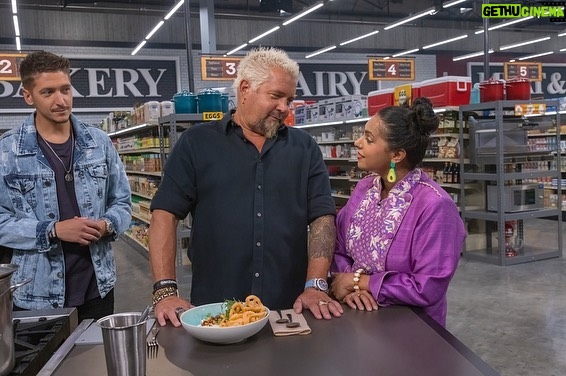 Michael Voltaggio Instagram - Premiering Wednesday @foodnetwork , April 26th at 8pm- “GGG Eggs-travaganza” @guyfieri discovers his son @hunterfieri and @chefantonia are holding an unannounced all-star chef competition in Flavortown featuring his least favorite food: eggs! He gets roped into playing "Will Guy Eat It?" as the chefs score points based on how many bites of dishes featuring eggs they can get Guy to eat. Then, the chefs try to entice Guy and the judges with ostrich eggs and ingredients from the least desirable sections of the store. The "egg-citement" never ends as one chef will have a chance to win $20,000. Esteemed Judges: @roccodispirito , @chefamandaf , @aartipaartipics