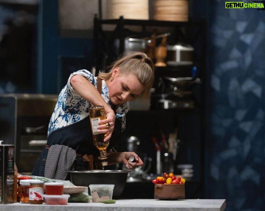 Michael Voltaggio Instagram - Premiering @foodnetwork Tuesday, October 10th at 9pm- “Titans vs Kelsey Barnard Clark” @bobbyflay invites @kelseybarnardclark to the Triple Threat kitchen to prove her Southern grit won't quit. Michael Voltaggio faces off against his least favorite ingredient, and the final round hinges on which Southern queen will reign supreme in the eyes of legendary restaurateur and judge @cheflomonaco .