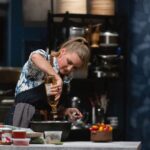 Michael Voltaggio Instagram - Premiering @foodnetwork Tuesday, October 10th at 9pm- “Titans vs Kelsey Barnard Clark” @bobbyflay invites @kelseybarnardclark to the Triple Threat kitchen to prove her Southern grit won't quit. Michael Voltaggio faces off against his least favorite ingredient, and the final round hinges on which Southern queen will reign supreme in the eyes of legendary restaurateur and judge @cheflomonaco .
