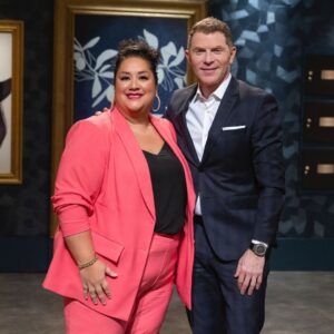 Michael Voltaggio Instagram - Premiering @foodnetwork Tuesday, October 3rd at 9pm 
Titans vs @chefbyrongomez 

Bobby Flay invites Costa Rican Chef Byron Gomez to battle the Titans. Byron hopes his trailblazing flavors and Michelin training will impress judge @ayesha_rare so he can take the bag of $25,000 from the Titans.

@ginndoll keeps us hydrated up in club 3 🍸