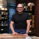 Michael Voltaggio Instagram - Premiering Tuesday, August 22nd at 9pm- “Titans vs Michael Symon” – SEASON PREMIERE @foodnetwork The Titans get the shock of their lives when @bobbyflay ‘s best friend, Iron Chef @chefsymon , enters the Triple Threat kitchen. Friendship doesn't stop Bobby from making this a fair fight as Michael faces off with his Achilles' heel ingredient! Round three is full of heart as the chefs strive to impress tough judge @naomipomeroy