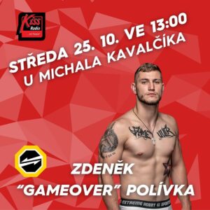 Michal Kavalčík Instagram - Už zítra, 25.10. laďte ve 13:00 Radio Kiss, protože hostem @nejkrasnejsikluk bude MMA zápasník @zdenek.polivka. 🥊🥊

Kdo koho odrovná? Zdeněk Majkla, nebo Majkl Zdeňka? 😁

#kissradiokiss #behappy #oktagon