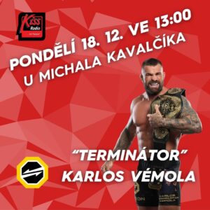 Michal Kavalčík Instagram - Už zítra zažije Michal Kavalčík ve 13:00 pořádnou “vémolici”! 💥
Do studia přijde šampion polotěžké váhy a jeden z nejpopulárnějších českých MMA zápasníků KARLOS “TERMINÁTOR” VÉMOLA! 🥊

#kissradiokiss #behappy #oktagon