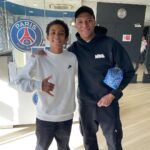 Michel Bastos Instagram - Obrigado @neymarjr pelo carinho com o meu mlk!! Que humildade meu mano, sem palavras de coração ! @lu_wbastos zerou a viagem kkk só foto com craques. @leomessi @k.mbappe @marquinhosm5 🙏🏾👏🏾