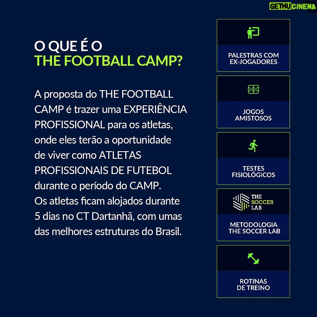 Michel Bastos Instagram - 🚨NOVIDADE🚨 Estamos lançando o @thefootball_camp, um camp que proporcionará ao atleta uma experiência esportiva a nível profissional, com rotinas de treinamento, inteligência em performance desenvolvida pela @thesoccerlaboficial, palestras com ex-jogadores, presença de influenciadores, jogos amistosos e muito mais… ALL INCLUSIVE EXPERIENCE em um dos melhores Centros de Treinamento do Brasil @ctdartanha Como Embaixador e Coordenador Técnico do projeto, convido vocês a participarem. As inscrições estão abertas no site do @thefootball_camp (LINK NA BIO) #thefootballcamp #camp #ctdartanha #football CT Dartanha