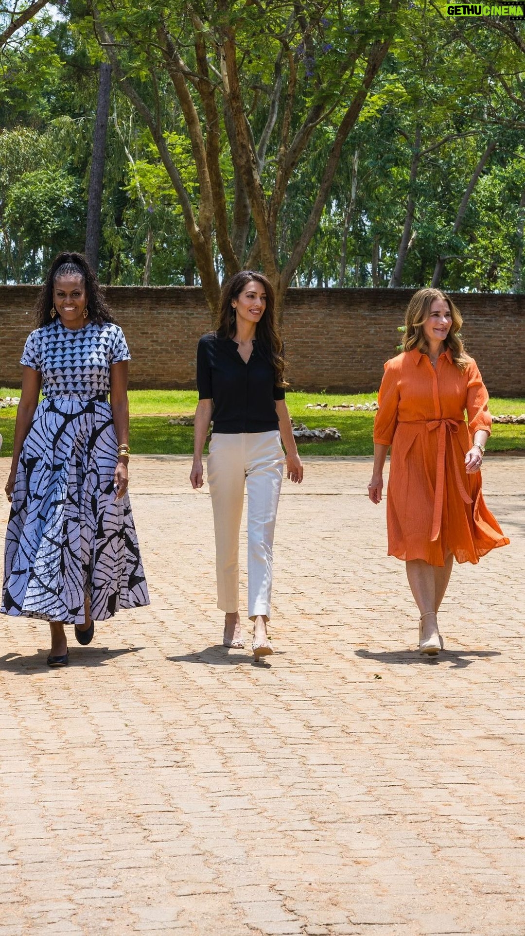 Michelle Obama Instagram - Every girl deserves a chance to live a life worthy of her dreams. That is only possible in a world without child marriage, which is why @MelindaFrenchGates, Amal Clooney, and I are taking action with organizations around the world to help to end this practice. We spent time in Malawi and South Africa visiting organizations like @AGEAfrica to discuss our efforts to unlock a more equal future for girls. We can’t do this work alone, and I hope you’ll join us to take action. This #GivingTuesday, the @GirlsOpportunityAlliance is adding new grassroots organizations to our Fund that are working to educate and empower girls around the world. I hope you’ll support them however you can at the link in my bio.