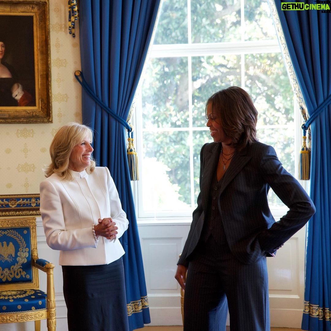 Michelle Obama Instagram - Happy birthday, Jill! We are all so lucky to have such a kind and thoughtful @FLOTUS like you leading the way. So grateful for your friendship, and wishing you a wonderful birthday! 💕
