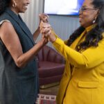 Michelle Obama Instagram - The Light We Carry special is now streaming on @Netflix! Are you watching today? In this clip, Oprah teases me about how many close friends I have—apparently 12 is too many! But for me, it’s just the right amount. The importance of friendship is just one of the topics @Oprah and I discuss during The Light We Carry Netflix Special—we also dig into what it means to build lasting relationships among other topics. I hope you’ll tune in! When you watch, tell me what you think using #TheLightWeCarry. I can’t wait to hear from you!