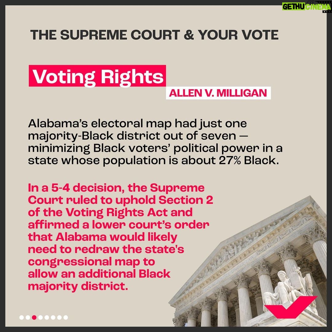 Michelle Obama Instagram - I know that a lot of you are frustrated with some of the Supreme Court's recent decisions. I am, too. But just being disappointed isn’t going to get us anywhere. We’ve got to remember that our elections — from the White House to the local courthouse — play a critical role in what becomes law. We elect a President that appoints Supreme Court justices and senators who confirm or reject them. And in many states and cities, we elect the judges who determine how we’re governed in our communities. So even though it might not always feel like the judiciary reflects the kind of future we hope to see, the truth is, it’s up to us to make sure that it does. So today, I hope you’ll take a second to double check your voter registration at weall.vote/check and make a pledge to vote in the next election.