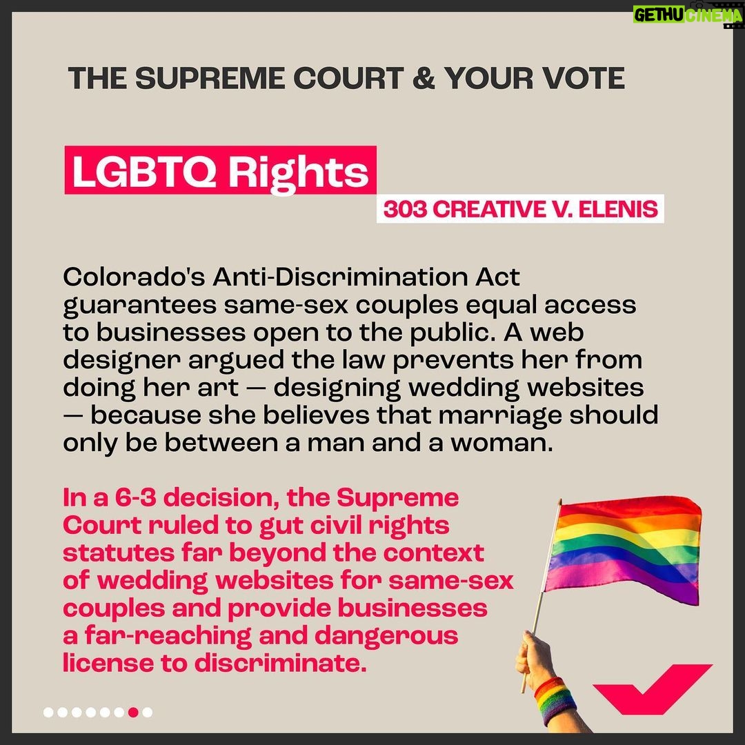 Michelle Obama Instagram - I know that a lot of you are frustrated with some of the Supreme Court's recent decisions. I am, too. But just being disappointed isn’t going to get us anywhere. We’ve got to remember that our elections — from the White House to the local courthouse — play a critical role in what becomes law. We elect a President that appoints Supreme Court justices and senators who confirm or reject them. And in many states and cities, we elect the judges who determine how we’re governed in our communities. So even though it might not always feel like the judiciary reflects the kind of future we hope to see, the truth is, it’s up to us to make sure that it does. So today, I hope you’ll take a second to double check your voter registration at weall.vote/check and make a pledge to vote in the next election.