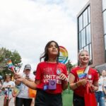 Michelle Obama Instagram - Loved seeing our @ObamaFoundation staff, their families, and folks around my hometown come together for Chicago’s Pride Parade! It’s always such a fun and joyful celebration of the LGBTQ+ community—and a powerful reminder of the progress that’s possible when we come together. Chicago, Illinois