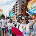 Michelle Obama Instagram - Loved seeing our @ObamaFoundation staff, their families, and folks around my hometown come together for Chicago’s Pride Parade! It’s always such a fun and joyful celebration of the LGBTQ+ community—and a powerful reminder of the progress that’s possible when we come together. Chicago, Illinois