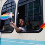 Michelle Obama Instagram - Loved seeing our @ObamaFoundation staff, their families, and folks around my hometown come together for Chicago’s Pride Parade! It’s always such a fun and joyful celebration of the LGBTQ+ community—and a powerful reminder of the progress that’s possible when we come together. Chicago, Illinois