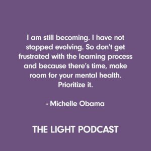 Michelle Obama Instagram - When I sat down to write #TheLightWeCarry, my hope was this book would provide readers with the tools, practices, and attitudes that will help them on their own journeys. And these were exactly the kind of conversations I loved sharing on The Light Podcast with some of my closest friends.
 
To those of you who have listened to The Light Podcast, I just wanted to say thank you. It has meant so much to hear your reflections—and I hope you found these conversations to be useful for your own life. 
 
To those who haven’t had the chance to listen yet, I’m excited to announce that all episodes of The Light Podcast are now available wherever you listen to your podcasts. Let me know what you think of it when you finish!