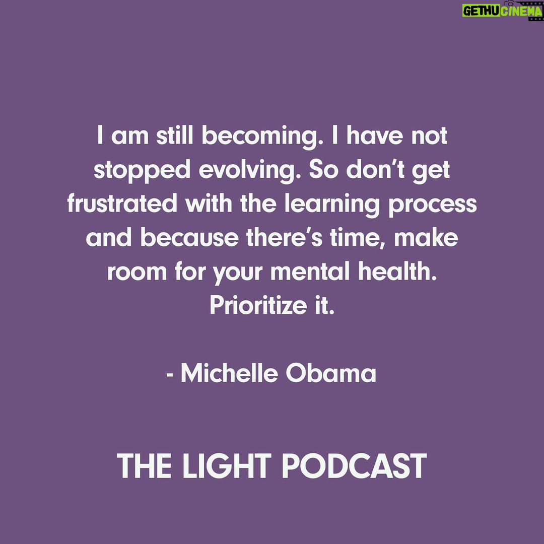 Michelle Obama - 272.1K Likes - When I sat down to write #TheLightWeCarry, my hope was this book would provide readers with the tools, practices, and attitudes that will help them on their own journeys. And these were exactly the kind of conversations I loved sharing on The Light Podcast with some of my closest friends.
To those of you who have listened to The Light Podcast, I just wanted to say thank you. It has meant so much to hear your reflections—and I hope you found these conversations to be useful for your own life.
To those who haven’t had the chance to listen yet, I’m excited to announce that all episodes of The Light Podcast are now available wherever you listen to your podcasts. Let me know what you think of it when you finish!