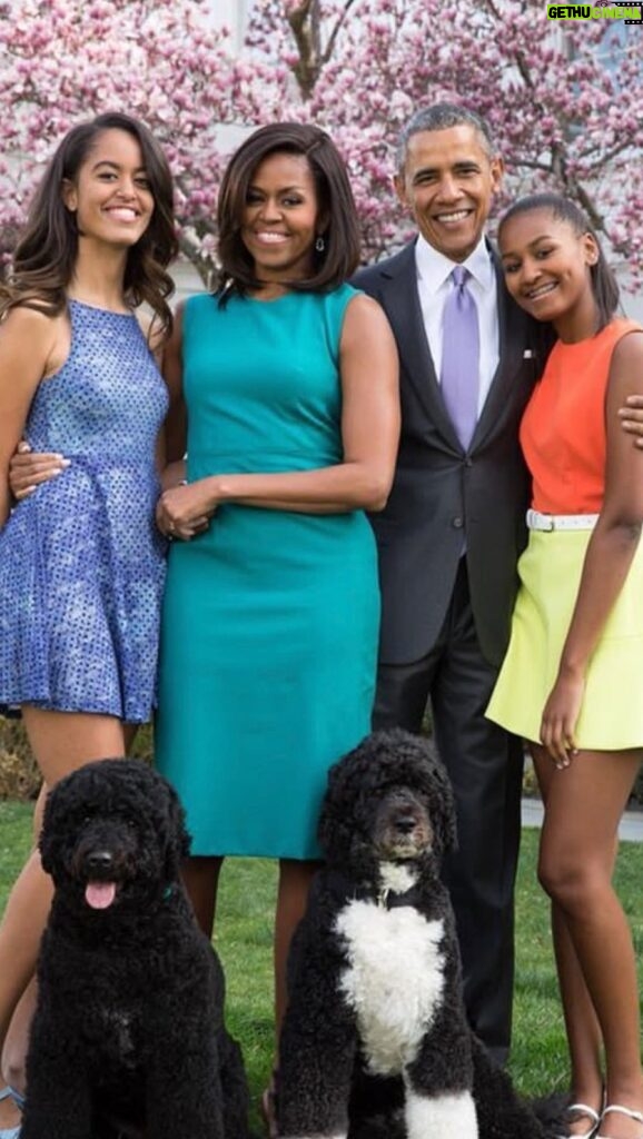 Michelle Obama Instagram - From our family to yours, we hope you have a happy and blessed Easter! 🐰