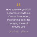 Michelle Obama Instagram - As we start a new week, I wanted to share this clip from The Light We Carry audiobook. I hope you find the strength to view yourself with love and kindness today—which is not always an easy thing to do. But by doing so, I know you’ll be more ready to share your light and find goodness inside others, too. How do you view yourself, and do you find the way you view yourself to be different than how you view others? #TheLightWeCarry