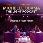 Michelle Obama Instagram - I can’t wait for you to hear the latest episode of The Light Podcast with @TylerPerry. We talk about resilience, the power of healing, and what it means to keep your light shining even in the face of adversity. We all have moments where we get knocked down and have to channel our inner strength. I’d like to hear about yours, too. Tell me about yours in the comments, and make sure to listen to this week’s episode now on @Audible at the link in my bio—I hope you are all as moved by this episode as I was. #TheLightPodcast