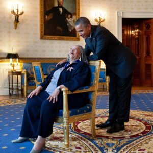 Michelle Obama Instagram - For a long time, Toni Morrison has served as an inspiration for both Barack and me. We had a chance to celebrate her in 2012 when Barack named her as one of the recipients of the Presidential Medal of Freedom, one of our nation’s highest honors. 

And in chapter three of my book #TheLightWeCarry, I share a powerful parenting lesson from her about greeting children with gladness, lighting up for them when they walk into a room, and showing them that they are enough just the way they are. It's a lesson that resonates deeply with me, because it's how my own mother treated me and something I later tried to apply to my own girls. 

That’s Toni Morrison for you. Whether she’s moving you with the written word or sharing lessons from her own life, she had a way of uncovering the beauty that was always there. Even though she's gone, we're all so lucky that her wisdom will always be with us. #BlackHistoryMonth