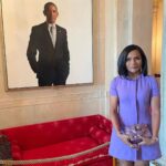 Michelle Obama Instagram - It was so wonderful to see @MindyKaling honored with the National Medal of Arts by President Biden this week for her trailblazing work across television, film, and books. In #TheLightWeCarry, I write about Mindy in a chapter that explores the feeling of being an “other” or an “only” that many of us experience. Sometimes it's because of our race or ethnicity; other times it’s our gender; for me growing up, it was my height. Whatever the reason, those differences that make us stand out and often lead us to shrink ourselves. When Mindy started on The Office, she was twenty-four-years old and the only woman and person of color writing on the show. Now, Mindy could have decided to let those feelings of doubt take over, but she didn’t. She stepped forward. She endured the discomfort of being an “only,” drilled down on the work, and because of that—she was able to make more space for others coming up behind her, creating room for more storytellers and more stories along the way. Since then, she’s become a powerhouse in her field, creating, producing, writing, and starring in multiple hit TV shows and movies, nearly all of which feature the stories of women of color. With her work, she’s widened the sphere for belonging and empowering so many women along the way by allowing themselves to be seen. Congrats on the award, Mindy! You deserve it. #WomensHistoryMonth