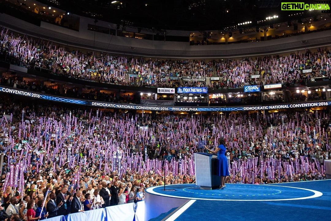 Michelle Obama - 362.7K Likes - I never could have imagined that the phrase “when they go low, we go high” would become synonymous with my name. So, over the six years since I said those words at the Democratic National Convention, I’ve had a lot of time to reflect about the concept more broadly. And in The Light We Carry, I wrote about it.
For a long time, “going high” was a simple mantra that Barack and I used to encourage each other. It was a simplification of our ideals, everything we’d gleaned from our upbringings that had been simmered into us over time: Tell the truth, do your best by others, keep perspective, and find a way to stay tough through it all.
And let’s be clear: Going high doesn’t mean doing nothing. It’s not disengagement or simply turning the other cheek. It’s about making your work count and your voice heard in a way that’s authentic to you and constructive for others. It’s about making sure your commitment to dignity and decency lights the way in everything you do—how you treat others, how you show up in the world, how you respond when your back’s against a wall.
So as we wrap up this year and look to the start of a new one, let’s remember the power that lies in our words and our actions. Some folks are always going to try to bring us down. But the moment we stoop down to their level? That’s the moment we surrender our power to them. So for me, even when it’s hard, even when we don’t feel like we want to, going high will always be the answer. #TheLightWeCarry