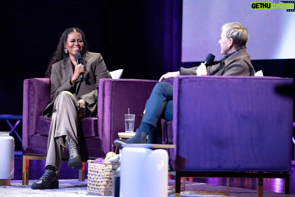 Michelle Obama Instagram - DC! Thank you for bringing such great energy last night. I had so much fun talking about #TheLightWeCarry with @TheEllenShow and all of you. Warner Theatre