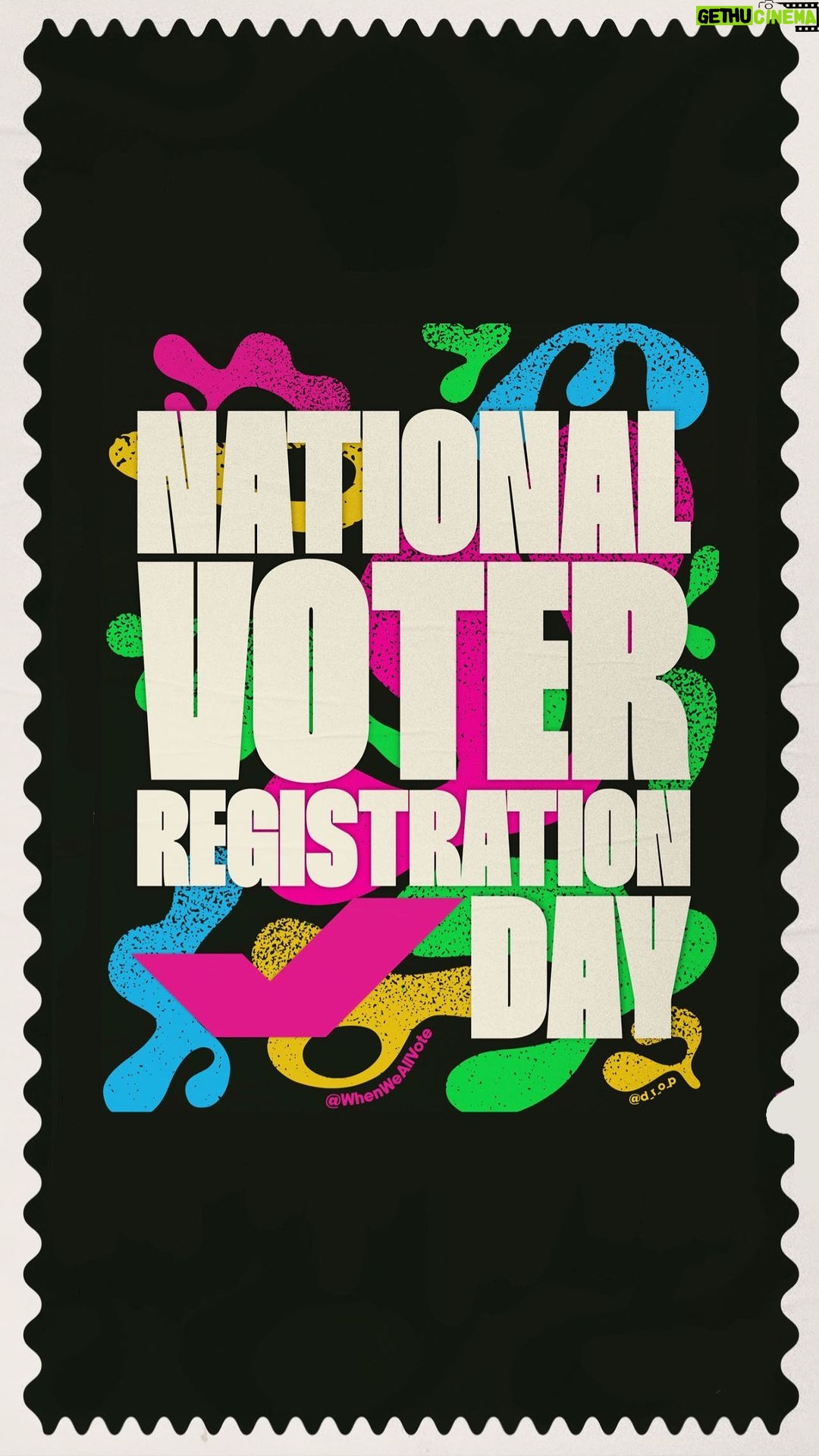 Michelle Obama Instagram - Today is National Voter Registration Day! With state and local elections happening across the country and 2024 just around the corner, it’s critical that we get our communities registered and ready to vote. Join me and @WhenWeAllVote by checking your voter registration status and encouraging three of your friends to do the same at weall.vote/check.