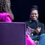 Michelle Obama Instagram - Thank you to all the folks who joined me in San Francisco for #TheLightWeCarry tour! And to @Michele__Norris, I’m so grateful for your years of friendship and support. I can’t believe we’re almost done with my book tour—one more show to go! San Francisco, California
