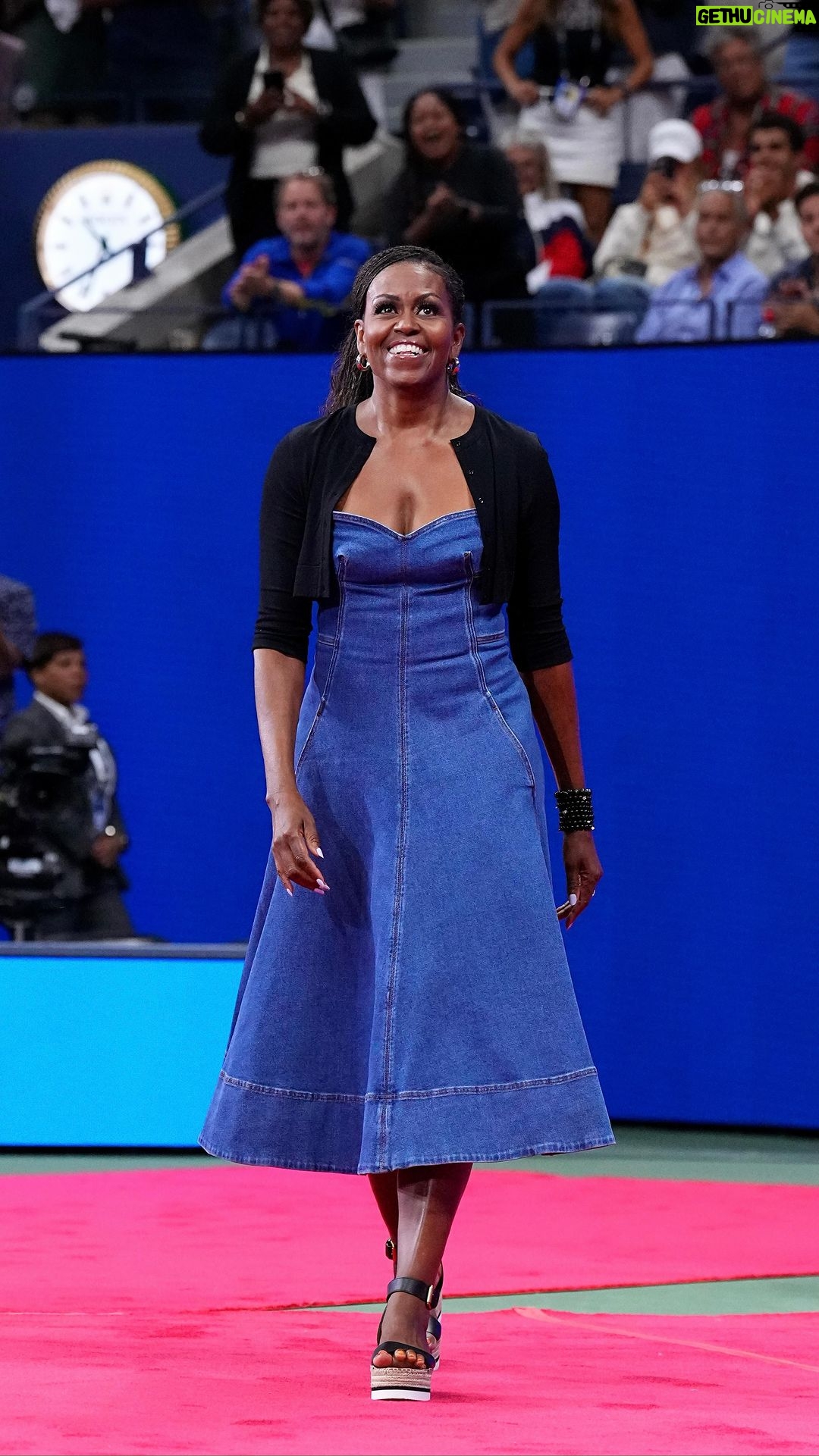 Michelle Obama - 467.7K Likes - Here’s to @BillieJeanKing and all the changemakers who broke barriers and opened doors for future generations—and to the @USOpen for raising the bar not just for the tennis world, but for the entire world. 🎾