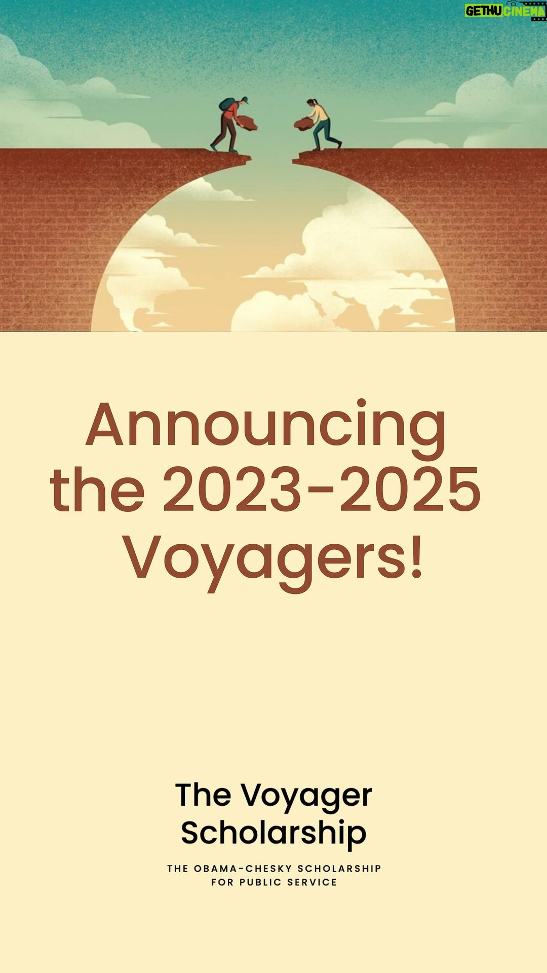 Michelle Obama Instagram - @BarackObama, @BChesky, and I are so excited to welcome our newest class of Voyagers! These changemakers are making a difference in their communities and we can’t wait to support them along their journeys in public service. Learn more at the link in my bio. 🎓