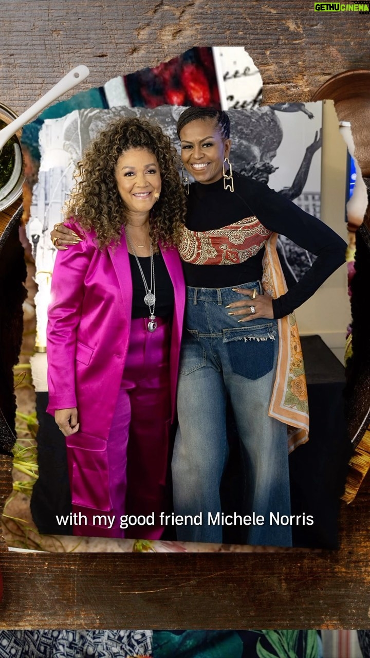 Michelle Obama Instagram - I’m thrilled to share the first episode of Your Mama’s Kitchen, an Audible Original podcast from @HigherGroundMedia, hosted by my dear friend @Michele__Norris! Some of my fondest memories come from conversations I had growing up around the kitchen table with my family in Chicago. And on the first episode of #YourMamasKitchen, Michele and I talk about the power of food, share some stories from our families over the years, and talk about a dish that reminds us of home – for me, that’s my mom’s red rice. ❤️ Listen to Your Mama’s Kitchen now on @Audible and tune in each week for new episodes with some exciting guests!